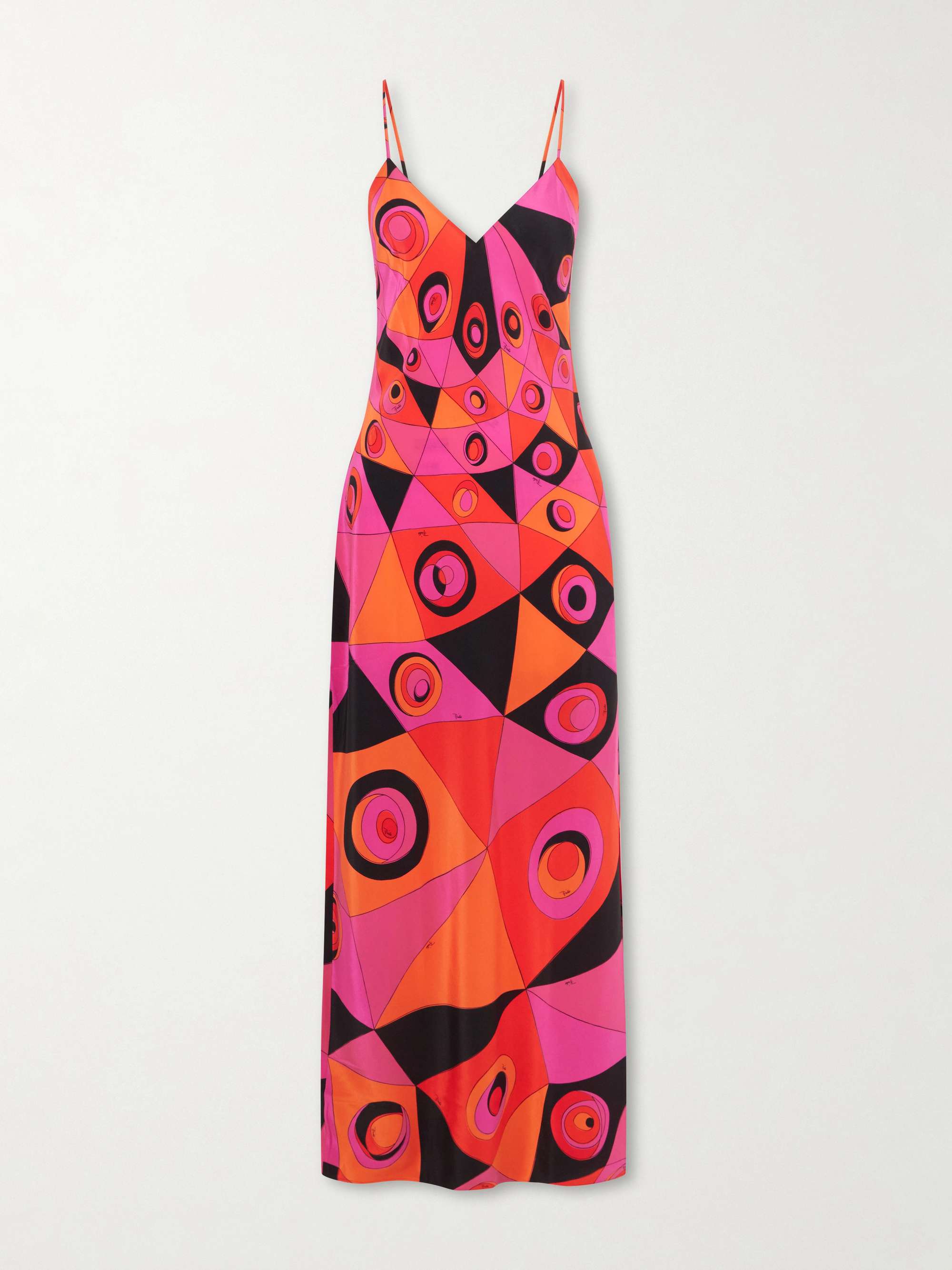 Pucci Printed silk crepe de chine maxi dress