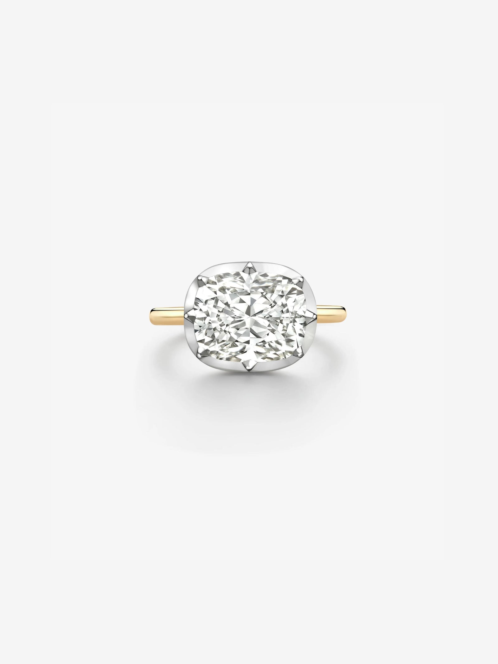 Jessica McCormack East-West Cushion Button Back Ring